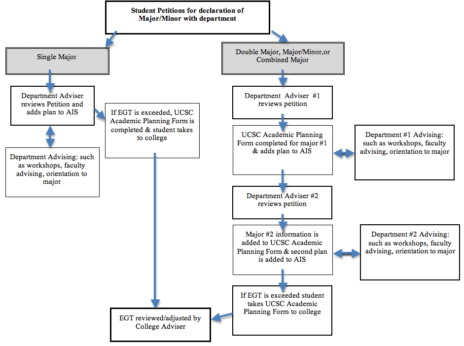 declaration of major flowchart